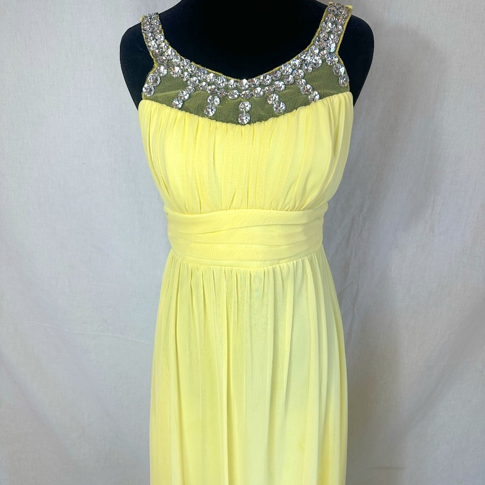 Ruby Rox Yellow Prom Dress